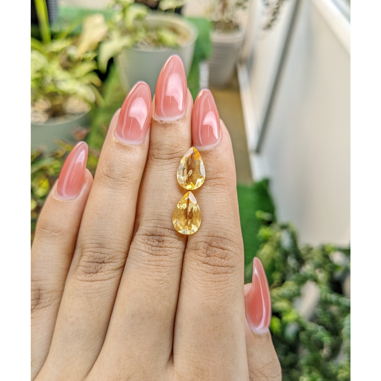5.13 Ct.Tw. Citrine Pair from Brazil