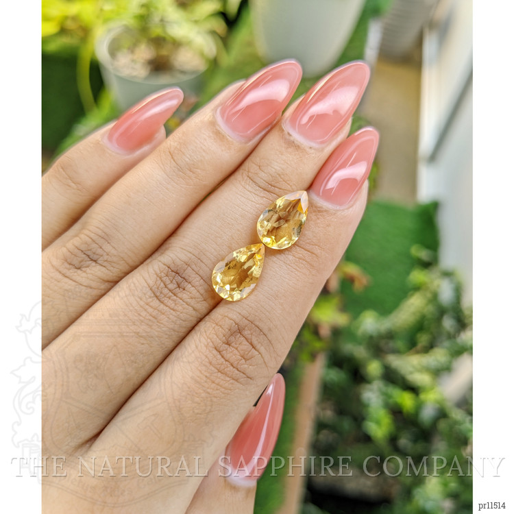 5.13 Ct.Tw. Citrine Pair from Brazil