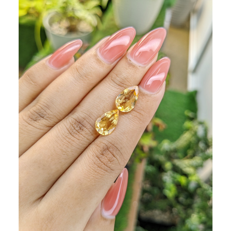 5.13 Ct.Tw. Citrine Pair from Brazil