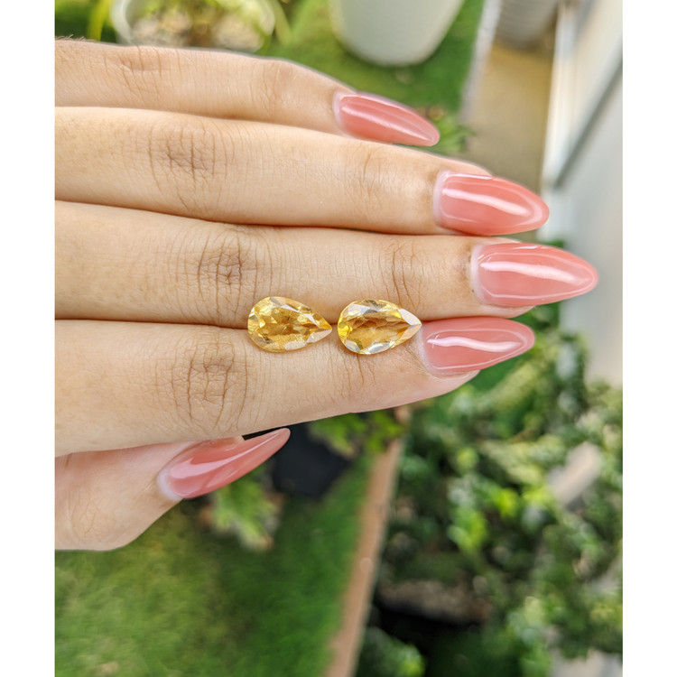 5.13 Ct.Tw. Citrine Pair from Brazil