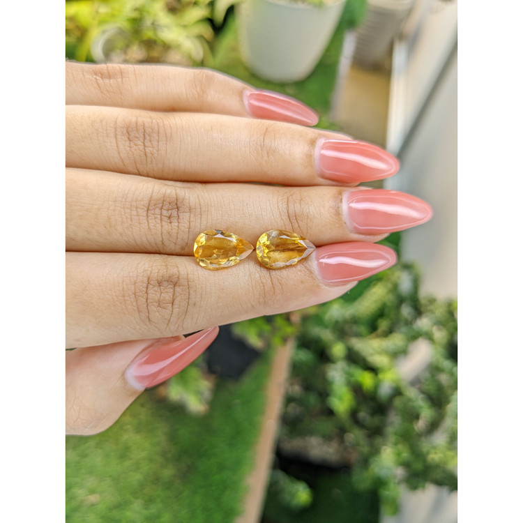 4.67 Ct.Tw. Citrine Pair from Brazil