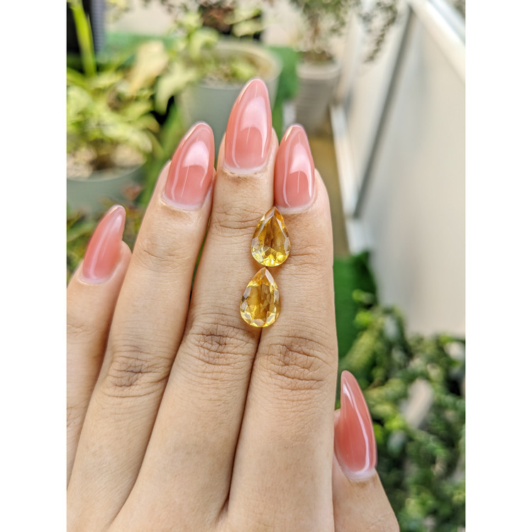 4.67 Ct.Tw. Citrine Pair from Brazil