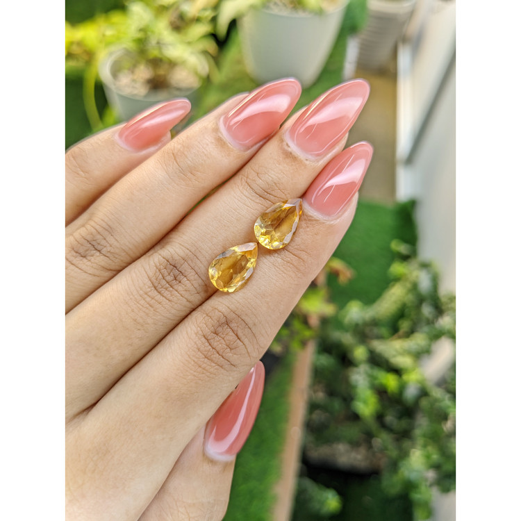 4.67 Ct.Tw. Citrine Pair from Brazil