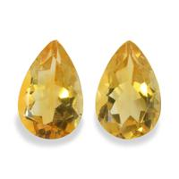 5.65 Ct.Tw. Pear Citrine Pair