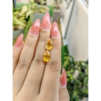 5.65 Ct.Tw.Total Carat Weight Citrine Pair from Brazil Life Style