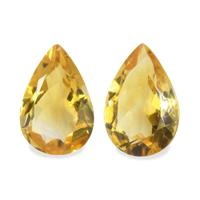4.67 Ct.Tw. Pear Citrine Pair