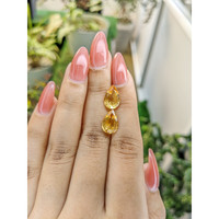 4.67 Ct.Tw.Total Carat Weight Citrine Pair from Brazil Life Style