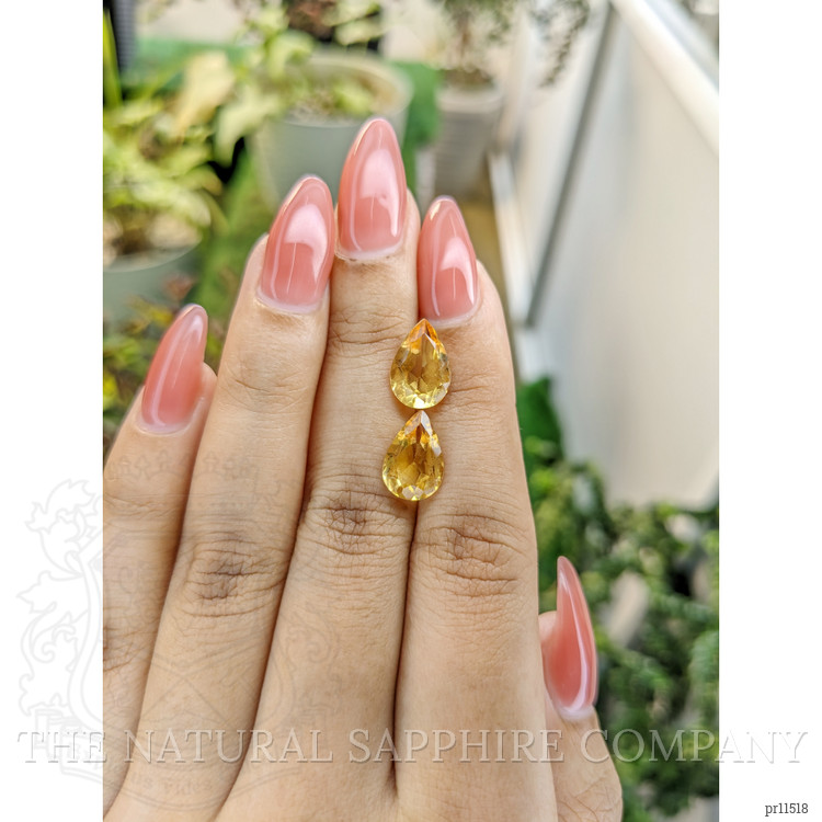 4.67 Ct.Tw. Citrine Pair from Brazil