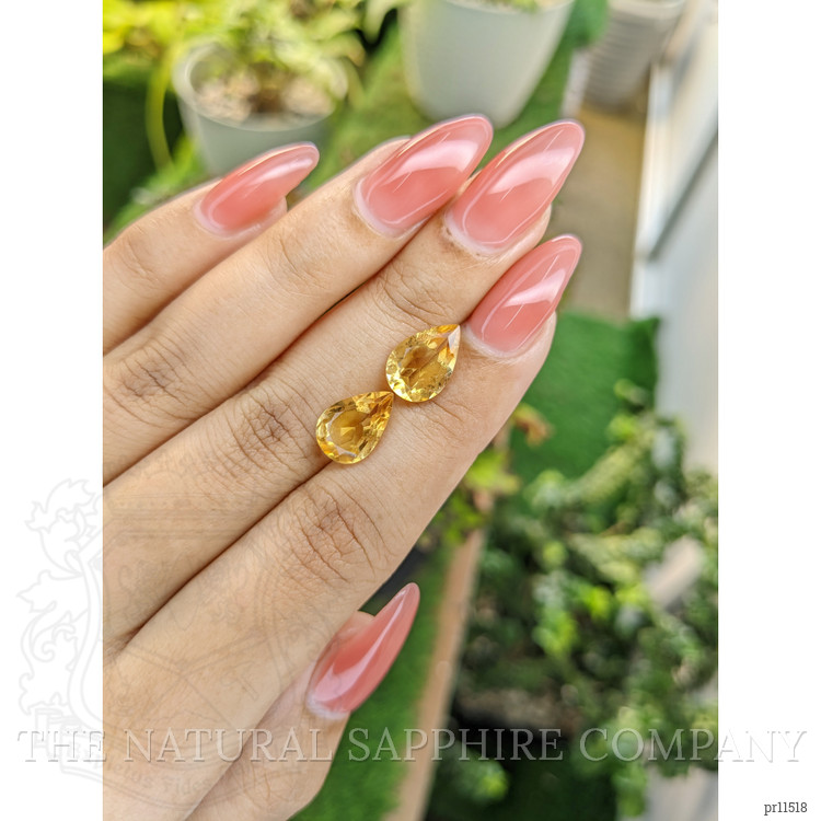 4.67 Ct.Tw. Citrine Pair from Brazil