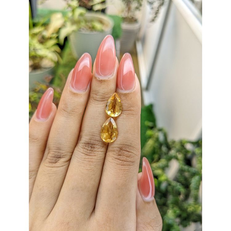 4.90 Ct.Tw. Citrine Pair from Brazil