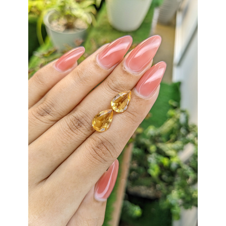 4.90 Ct.Tw. Citrine Pair from Brazil