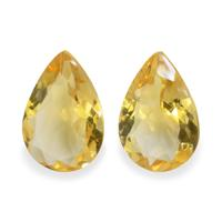 4.62 Ct.Tw. Pear Citrine Pair