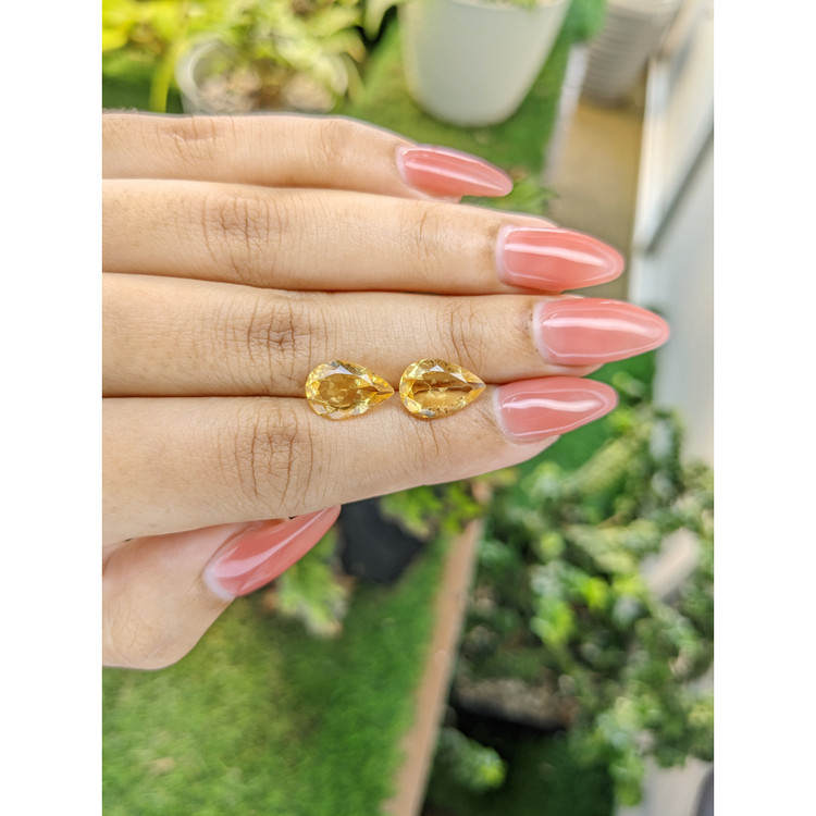 4.62 Ct.Tw. Citrine Pair from Brazil