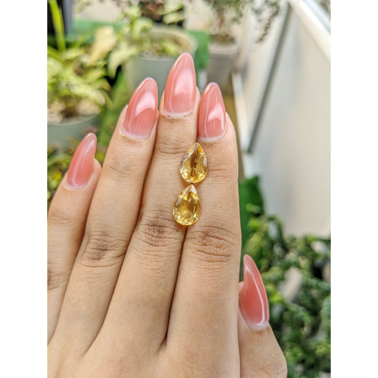 4.62 Ct.Tw. Citrine Pair from Brazil