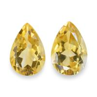 5.83 Ct.Tw. Pear Citrine Pair