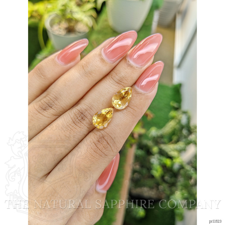 5.83 Ct.Tw. Citrine Pair from Brazil