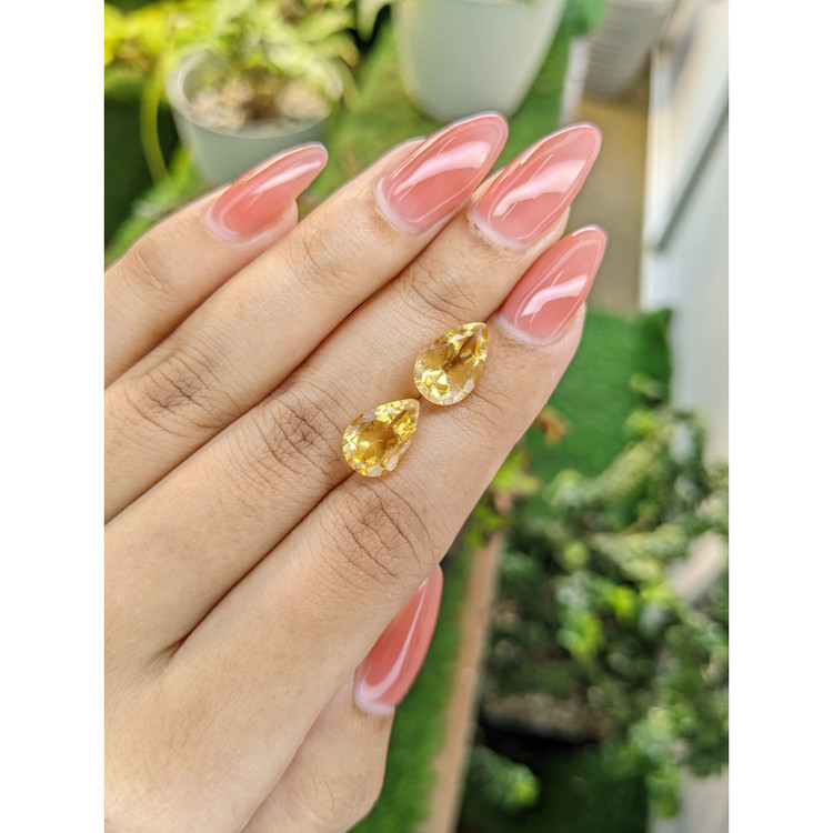 5.83 Ct.Tw. Citrine Pair from Brazil