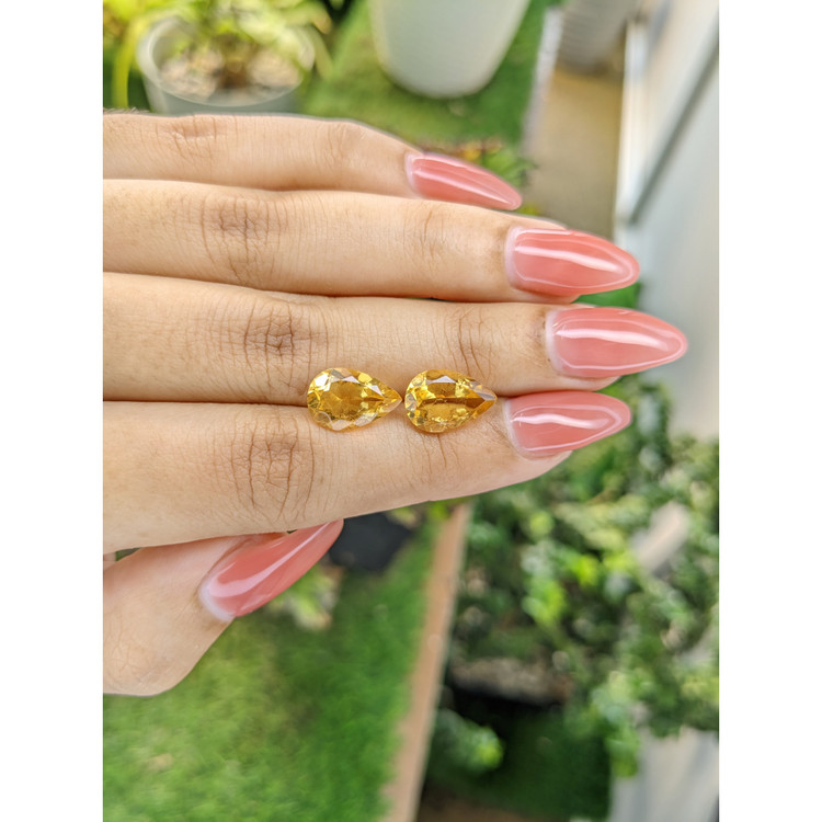 5.50 Ct.Tw. Citrine Pair from Brazil