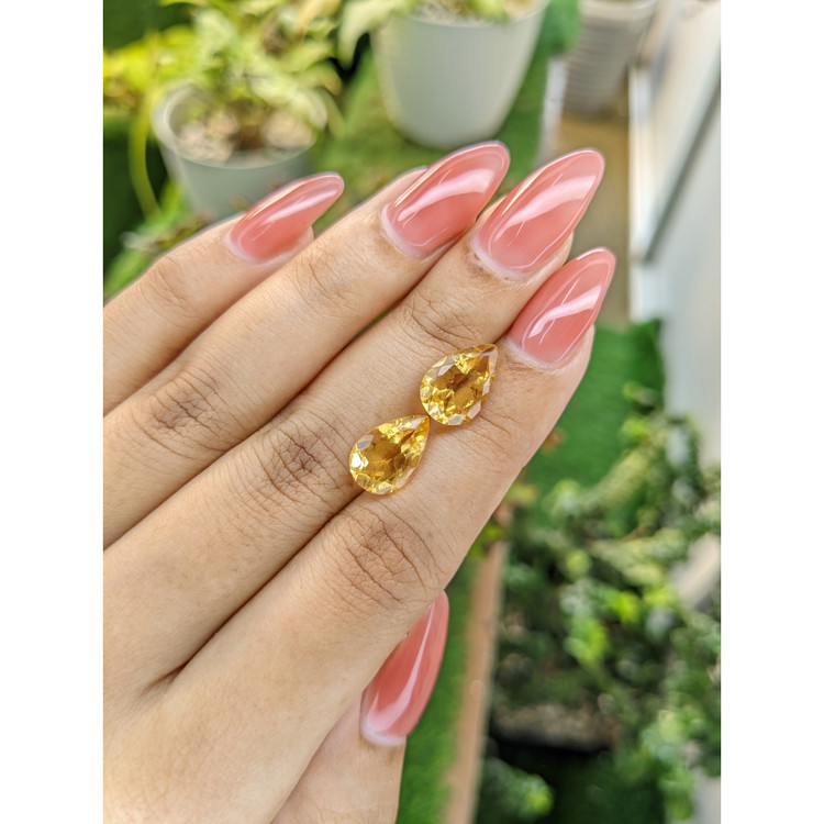 5.50 Ct.Tw. Citrine Pair from Brazil
