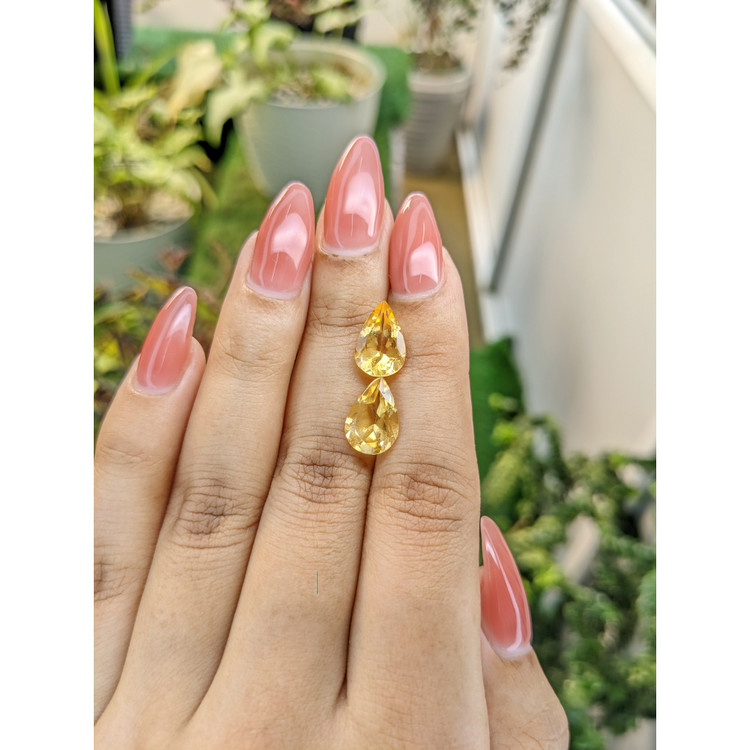 4.72 Ct.Tw. Citrine Pair from Brazil