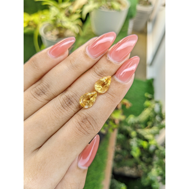 4.72 Ct.Tw. Citrine Pair from Brazil