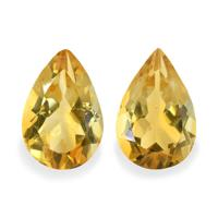 5.14 Ct.Tw. Pear Citrine Pair