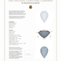 5.14 Ct.Tw.Total Carat Weight Citrine Pair from Brazil 3 D Scan Report