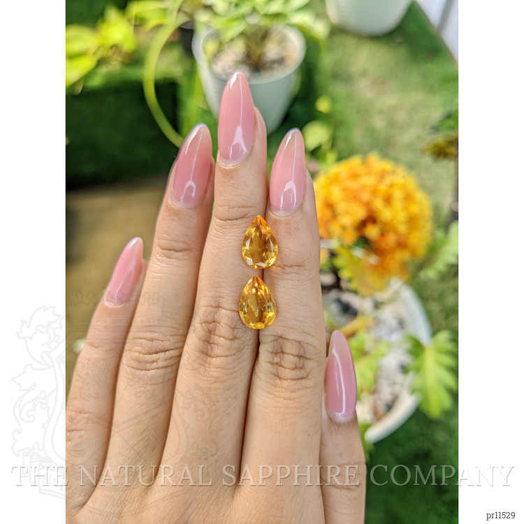 4.68 Ct.Tw. Citrine Pair from Brazil