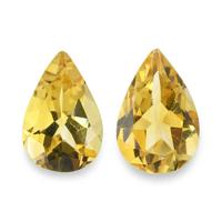5.48 Ct.Tw. Pear Citrine Pair