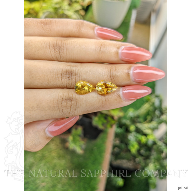 5.48 Ct.Tw. Citrine Pair from Brazil