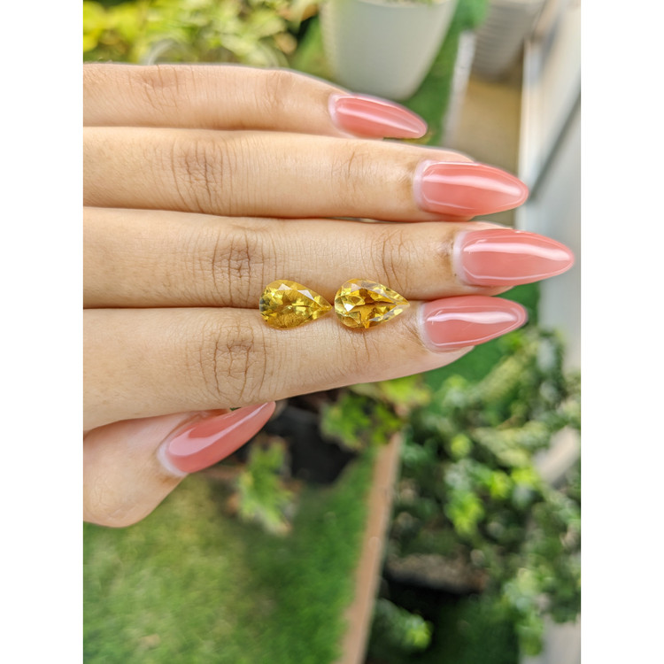 5.48 Ct.Tw. Citrine Pair from Brazil