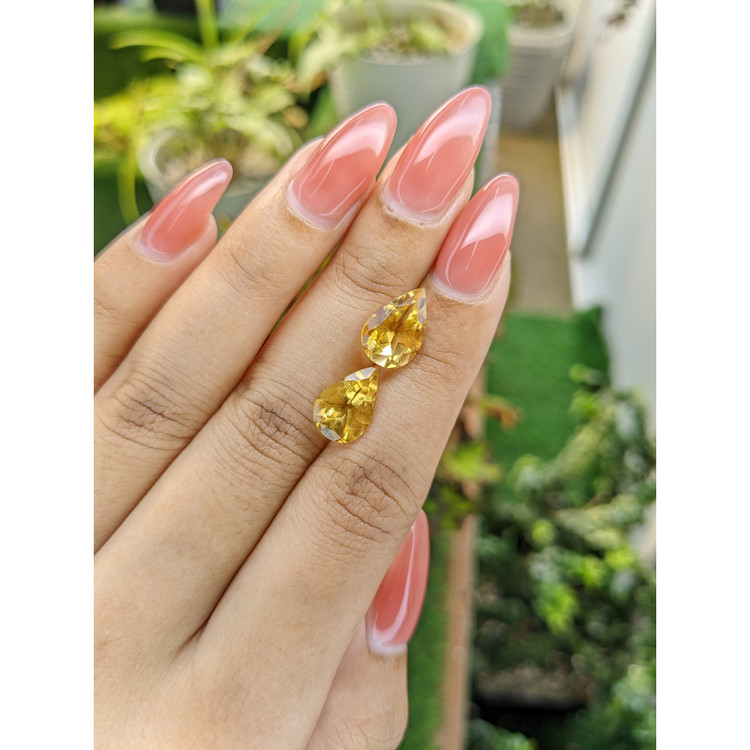 5.48 Ct.Tw. Citrine Pair from Brazil