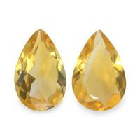 4.47 Ct.Tw. Pear Citrine Pair