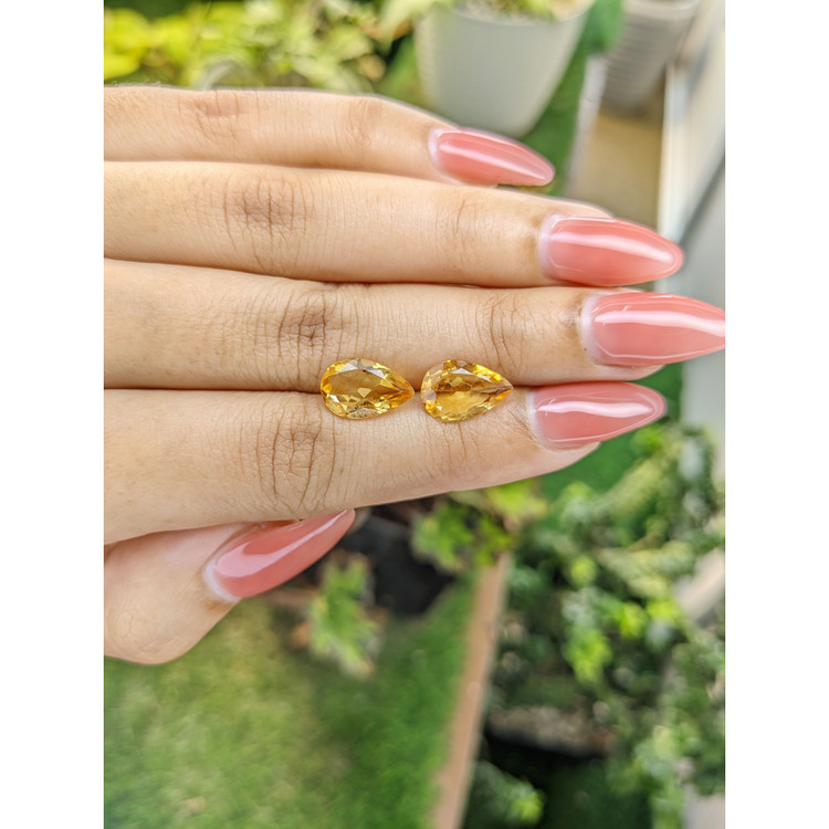 4.47 Ct.Tw. Citrine Pair from Brazil