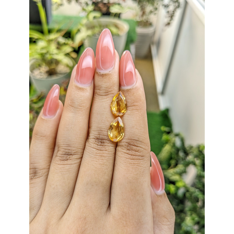 4.47 Ct.Tw. Citrine Pair from Brazil