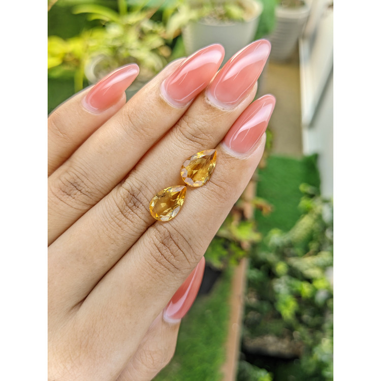 4.47 Ct.Tw. Citrine Pair from Brazil