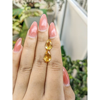 4.07 Ct.Tw.Total Carat Weight Citrine Pair from Brazil Life Style