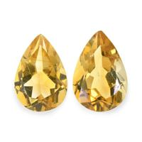 5.50 Ct.Tw. Pear Citrine Pair