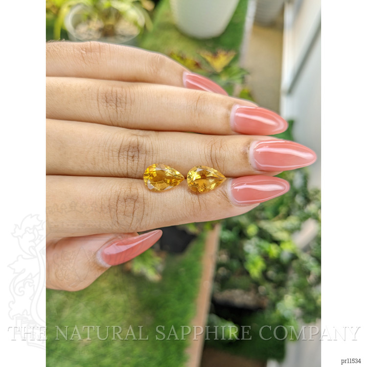 5.50 Ct.Tw. Citrine Pair from Brazil
