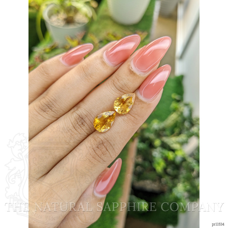 5.50 Ct.Tw. Citrine Pair from Brazil
