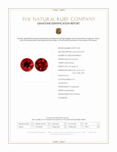 1.49 Ct.Tw.Total Carat Weight Ruby Pair from Mozambique Scan Report