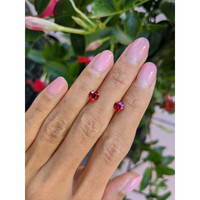 1.49 Ct.Tw.Total Carat Weight Ruby Pair from Mozambique Life Style