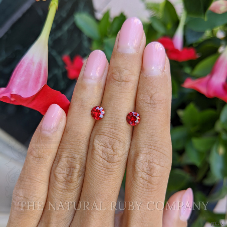 1.50 Ct.Tw. Ruby Pair from Mozambique