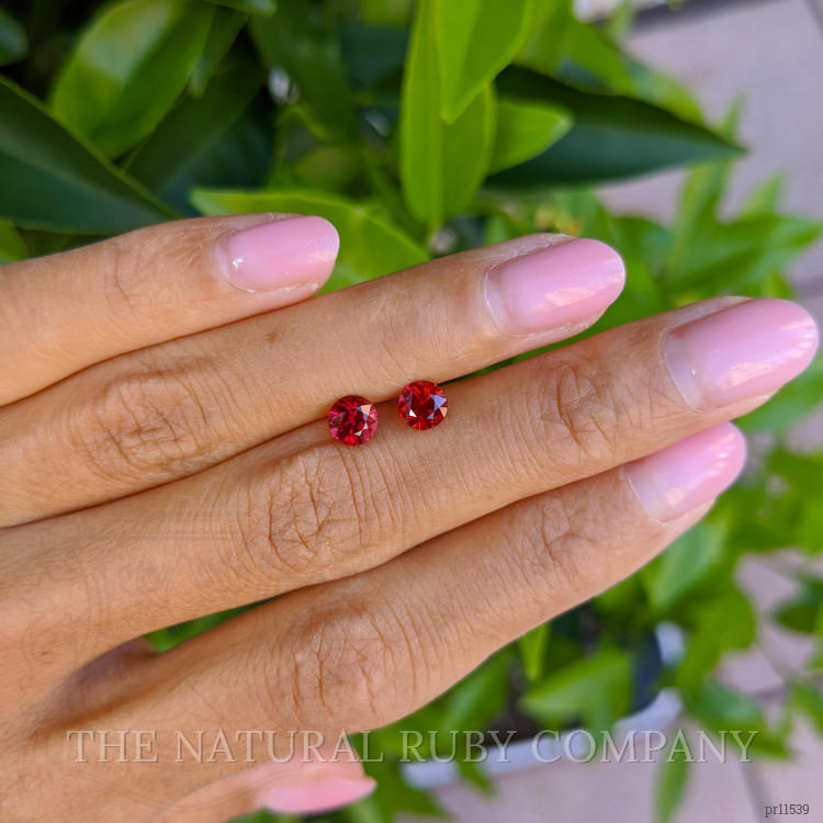 1.32 Ct.Tw. Ruby Pair from Mozambique