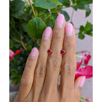1.32 Ct.Tw.Total Carat Weight Ruby Pair from Mozambique Life Style