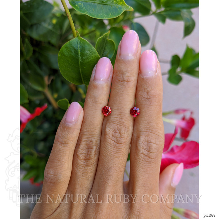 1.32 Ct.Tw. Ruby Pair from Mozambique