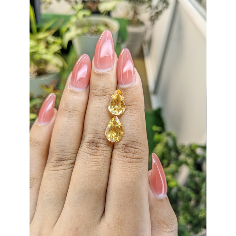 5.31 Ct.Tw. Citrine Pair from Brazil