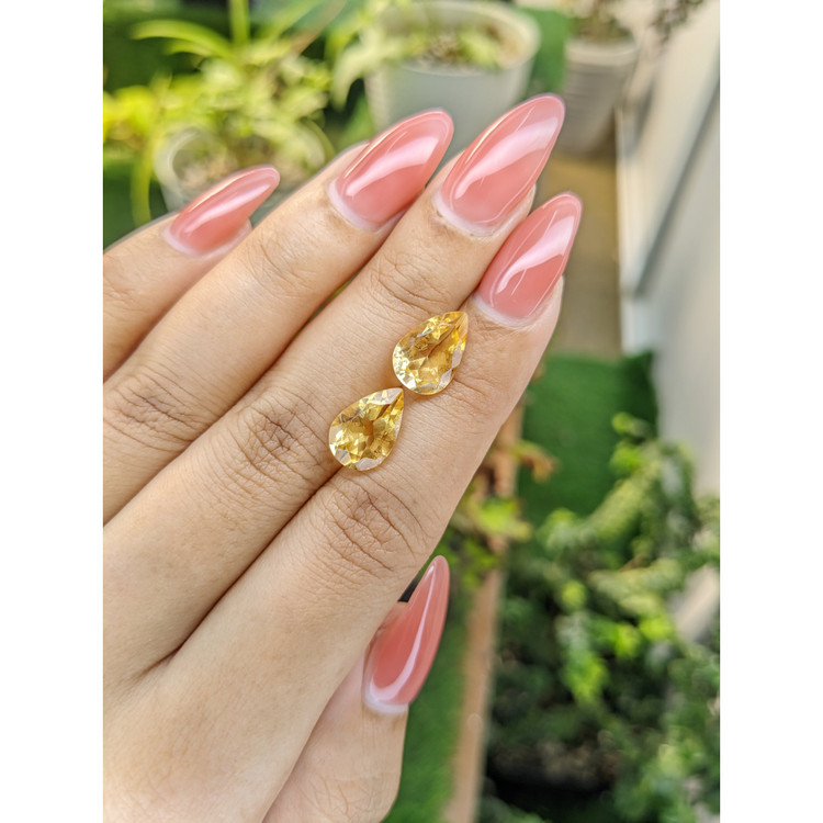 5.31 Ct.Tw. Citrine Pair from Brazil