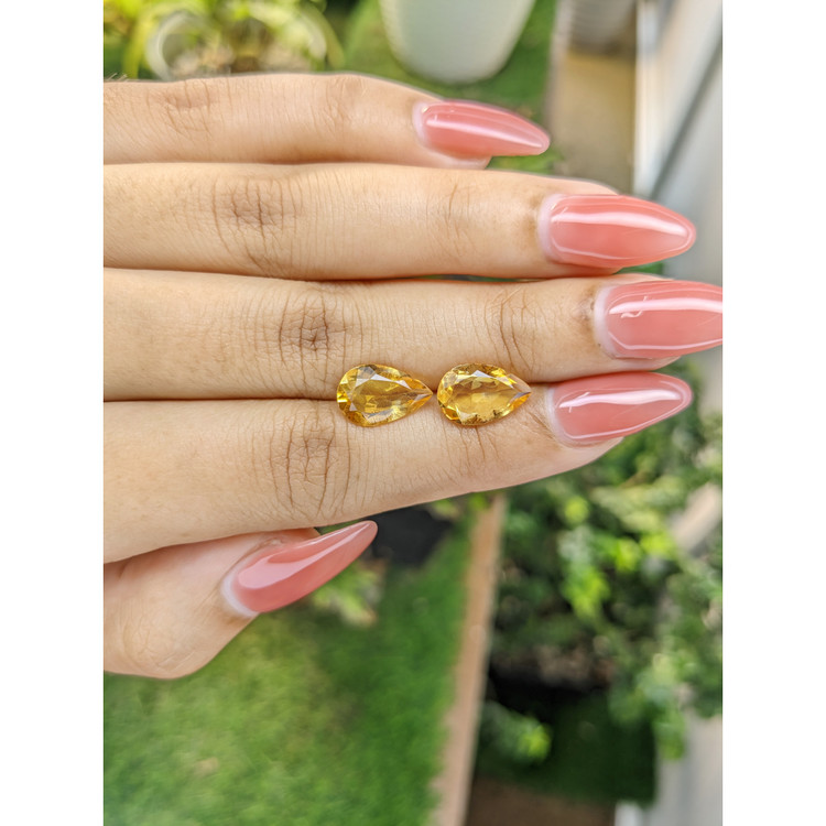 4.51 Ct.Tw. Citrine Pair from Brazil