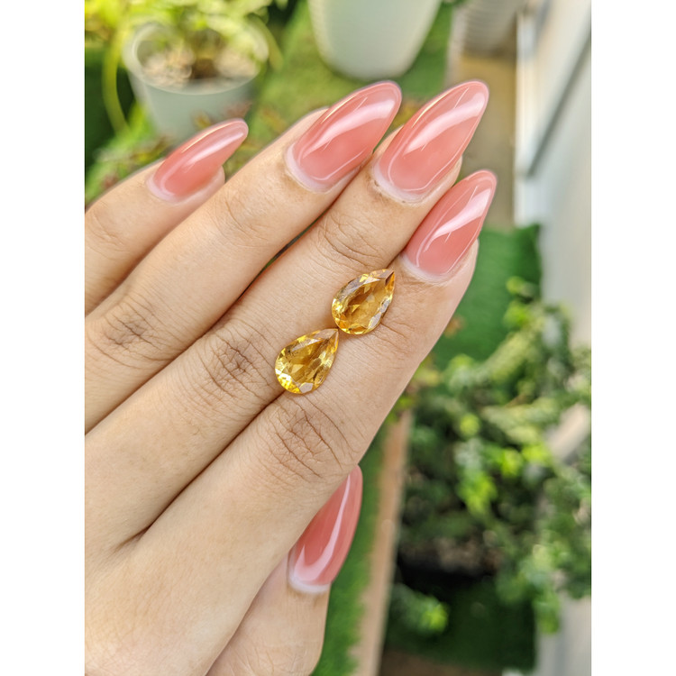 4.51 Ct.Tw. Citrine Pair from Brazil